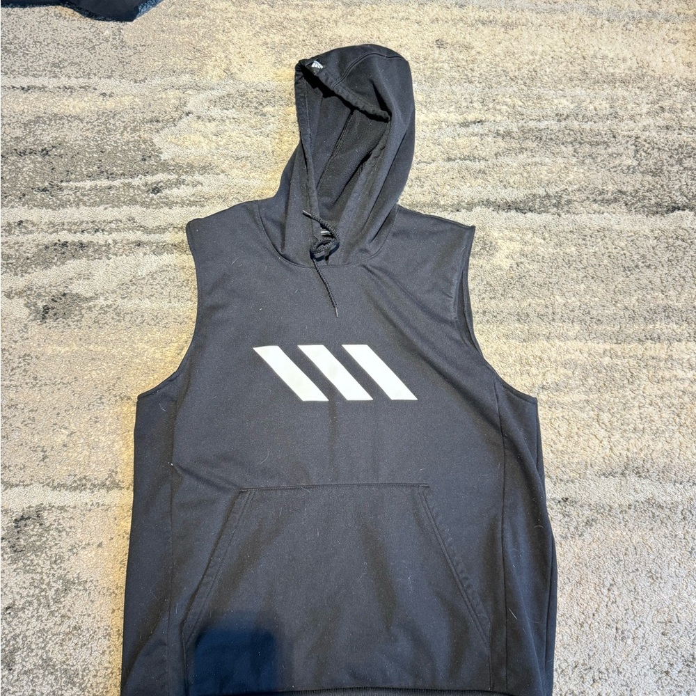 Adidas sleeveless hoodie XL